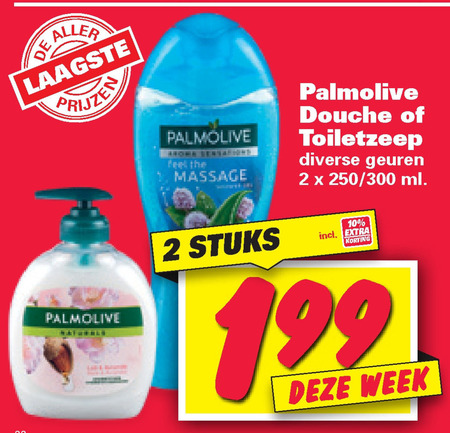 Palmolive   handzeep, douchegel folder aanbieding bij  Nettorama - details