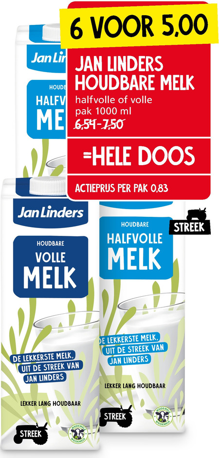 Jan Linders Huismerk   melk folder aanbieding bij  Jan Linders - details