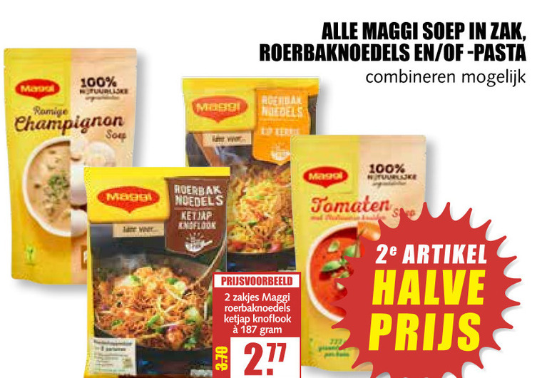 Maggi   soep, noodles folder aanbieding bij  MCD Supermarkt Basis - details