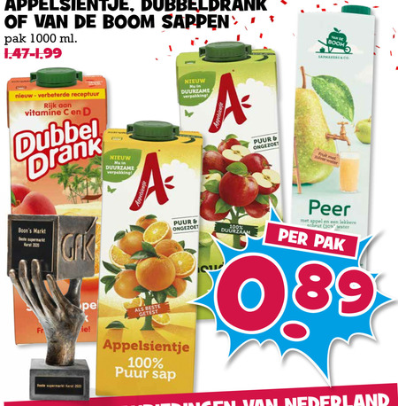 Van de Boom   fruitdrank folder aanbieding bij  Boons Markt - details