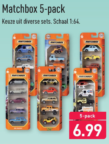 Matchbox   miniatuur auto folder aanbieding bij  Aldi - details