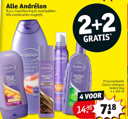 Andrelon   cremespoeling, haargel folder aanbieding bij  Kruidvat - details