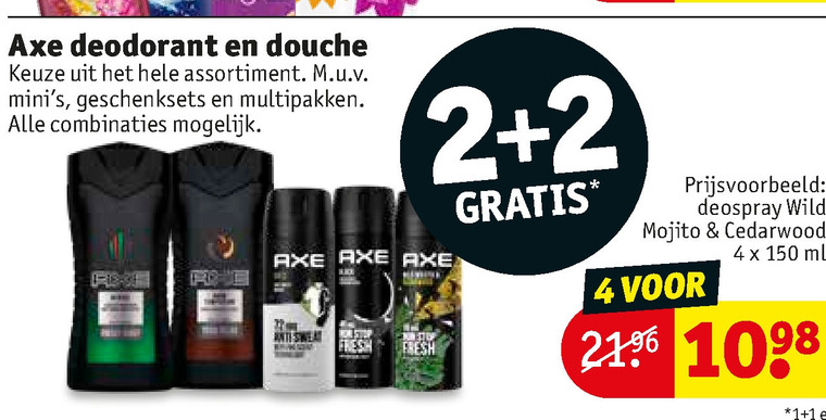 Axe   douchegel, deodorant folder aanbieding bij  Kruidvat - details