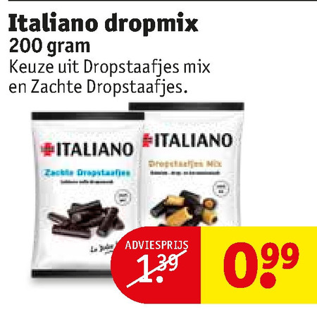 Italiano   drop folder aanbieding bij  Kruidvat - details