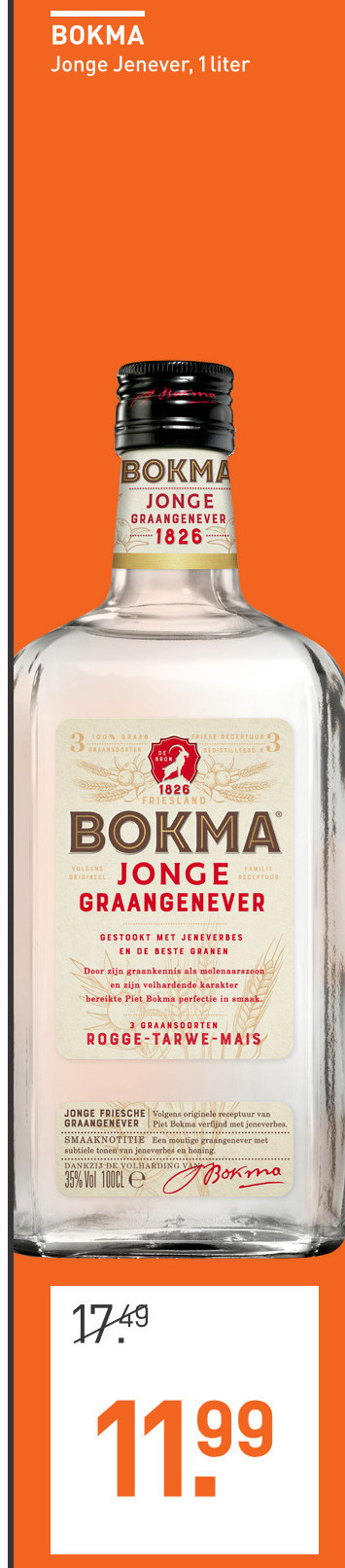 Bokma   jenever folder aanbieding bij  Gall & Gall - details