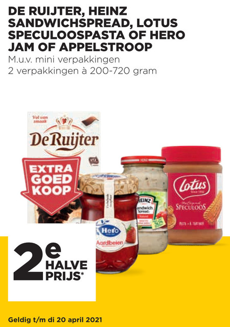 Hero   speculaaspasta, boterhamvlokken folder aanbieding bij  Jumbo - details