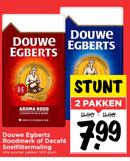 Douwe Egberts   koffie folder aanbieding bij  Vomar - details