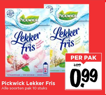 Pickwick   thee folder aanbieding bij  Vomar - details