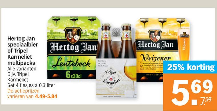 Hertog Jan   speciaalbier, lentebokbier folder aanbieding bij  Albert Heijn - details