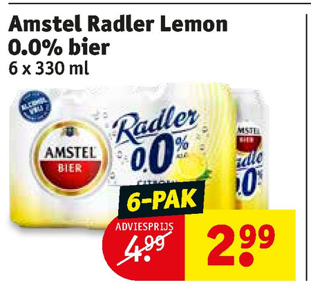 Amstel   radler bier folder aanbieding bij  Kruidvat - details