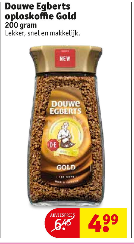 Douwe Egberts   oploskoffie folder aanbieding bij  Kruidvat - details