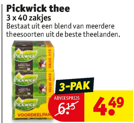 Pickwick   thee folder aanbieding bij  Kruidvat - details