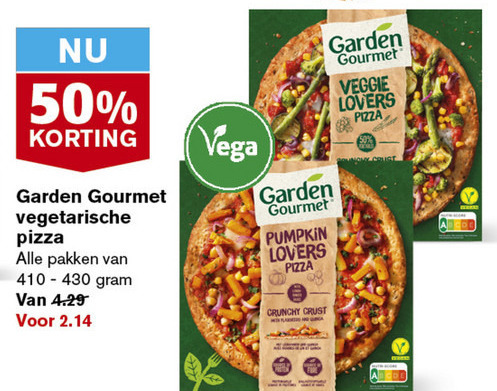 Garden Gourmet   diepvriespizza folder aanbieding bij  Hoogvliet - details