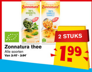 Zonnatura   thee folder aanbieding bij  Hoogvliet - details