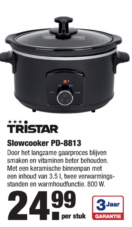 Tristar   slowcooker folder aanbieding bij  Aldi - details