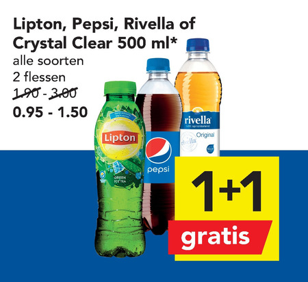 Lipton   fruitdrank, ice tea folder aanbieding bij  Deen - details