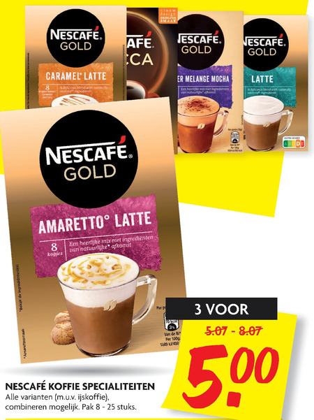 Nescafe   oploskoffie folder aanbieding bij  Dekamarkt - details