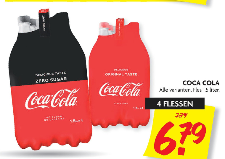 Coca-Cola   cola folder aanbieding bij  Dekamarkt - details