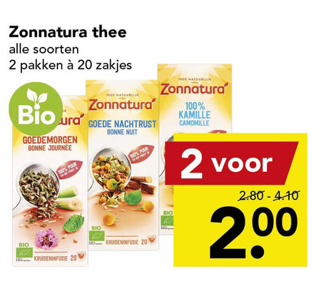 Zonnatura   thee folder aanbieding bij  Deen - details