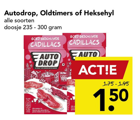 Autodrop   snoep, drop folder aanbieding bij  Deen - details