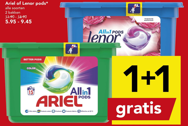 Ariel   wasmiddel folder aanbieding bij  Deen - details