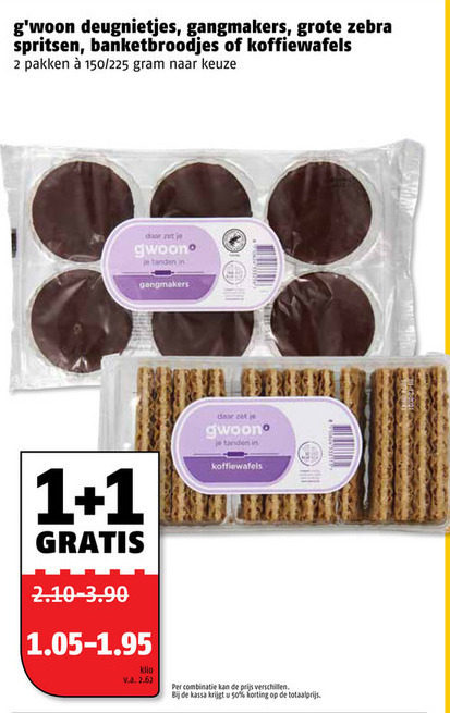 Gwoon   spritsen, koek folder aanbieding bij  Poiesz - details