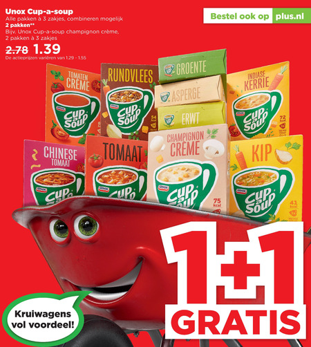 Cup a Soup   soep folder aanbieding bij  Plus - details