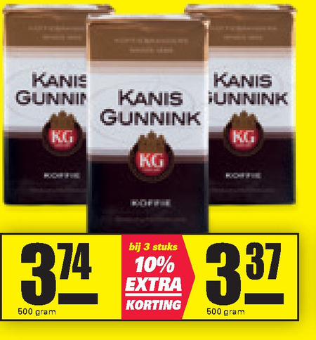 Kanis en Gunnink   koffie folder aanbieding bij  Nettorama - details