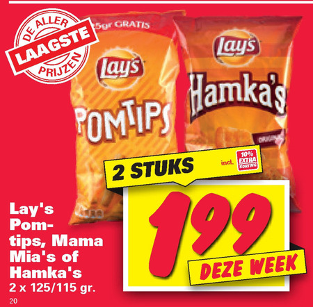 Lays   zoutje folder aanbieding bij  Nettorama - details