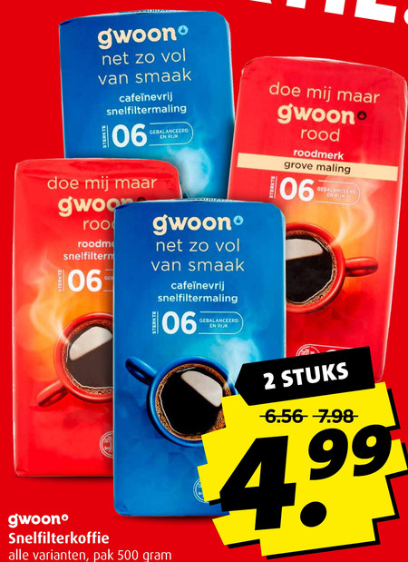 Gwoon   koffie folder aanbieding bij  Boni - details