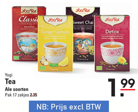 Yogi Tea   thee folder aanbieding bij  Sligro - details