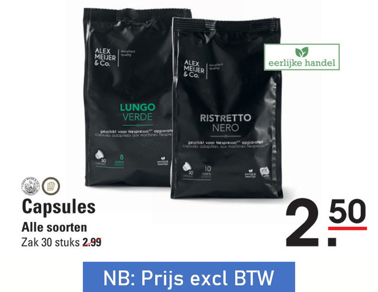 Alex Meijer   koffiecups folder aanbieding bij  Sligro - details