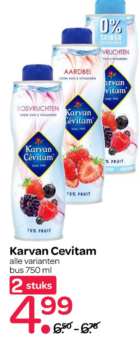 Karvan Cevitam   limonadesiroop folder aanbieding bij  Spar - details