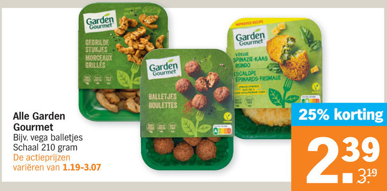 Garden Gourmet   vegetarisch folder aanbieding bij  Albert Heijn - details