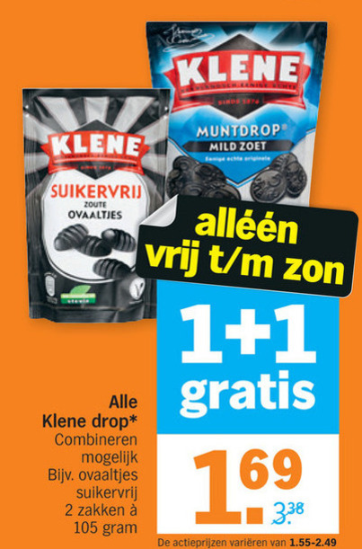 Klene   drop folder aanbieding bij  Albert Heijn - details