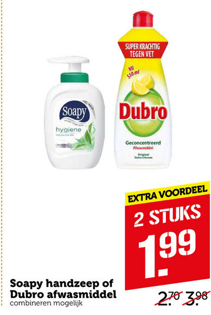 Dubro   handzeep, afwasmiddel folder aanbieding bij  Coop - details