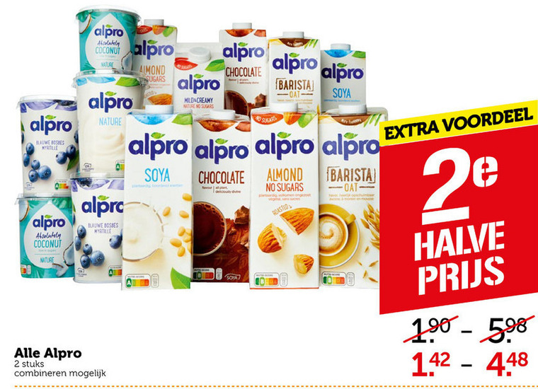 Alpro   soja zuivel, soja yoghurt folder aanbieding bij  Coop - details