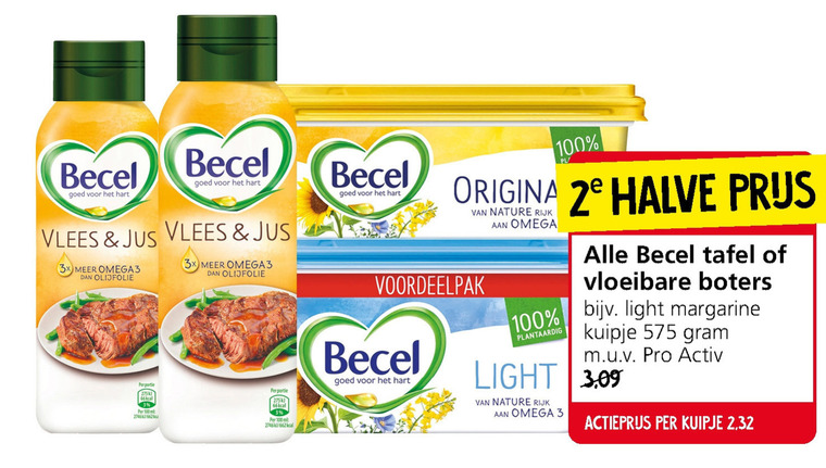 Becel   olie en vetten, margarine folder aanbieding bij  Jan Linders - details