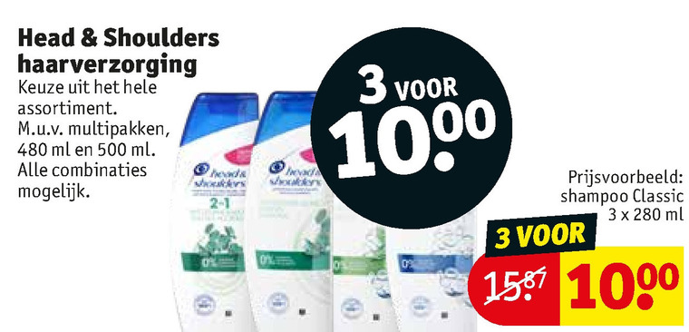 Head and Shoulders   shampoo folder aanbieding bij  Kruidvat - details