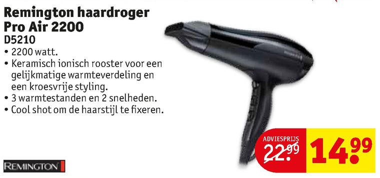 Remington   fohn folder aanbieding bij  Kruidvat - details