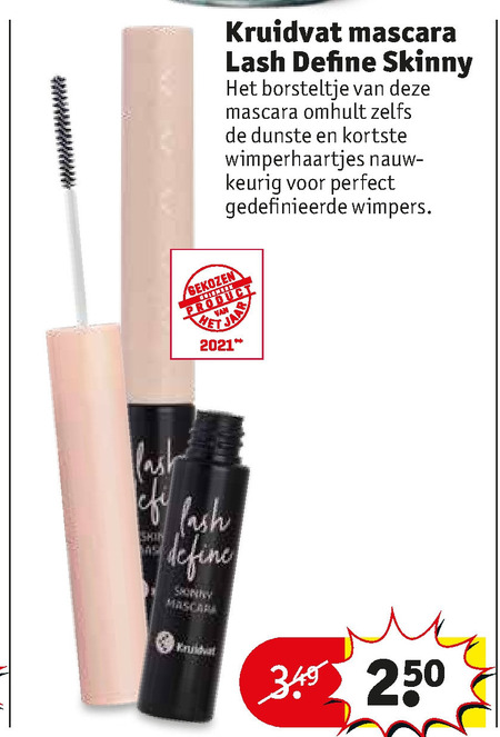 Kruidvat Huismerk   mascara folder aanbieding bij  Kruidvat - details