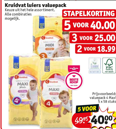 Kruidvat Huismerk   luiers folder aanbieding bij  Kruidvat - details