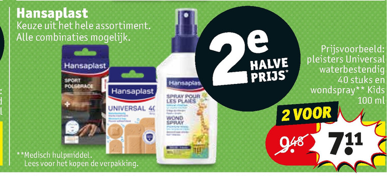 Hansaplast   vingerpleisters, wondverzorging folder aanbieding bij  Kruidvat - details