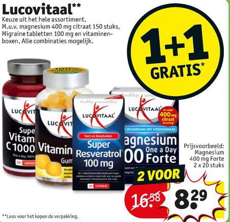 Lucovitaal   multivitaminen, voedingssupplement folder aanbieding bij  Kruidvat - details