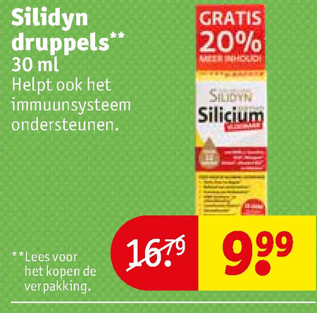 Silidyn   voedingssupplement folder aanbieding bij  Kruidvat - details