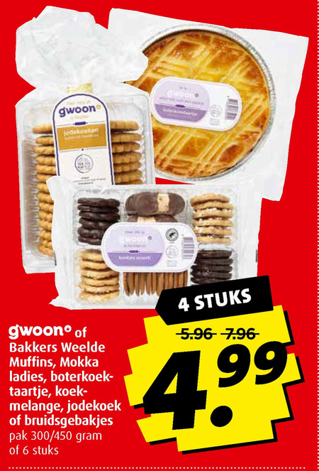 Bakkers Weelde   koek, boterkoek folder aanbieding bij  Boni - details