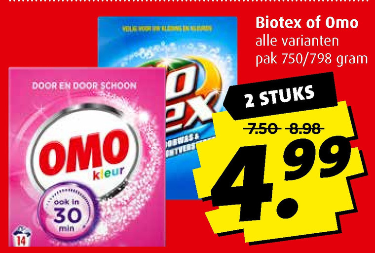 Biotex   wasmiddel, handwasmiddel folder aanbieding bij  Boni - details