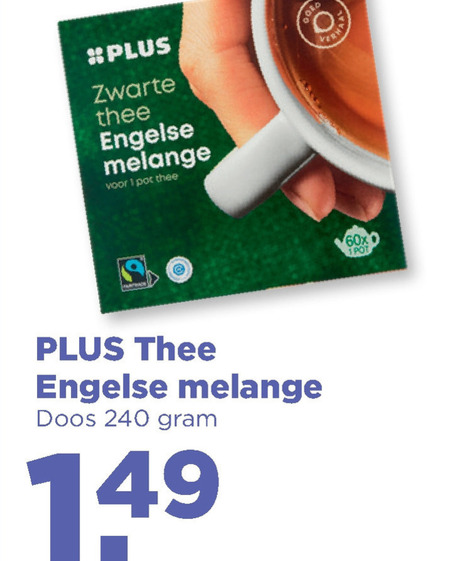 Plus Huismerk   thee folder aanbieding bij  Plus - details