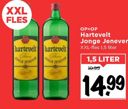 Hartevelt   jenever folder aanbieding bij  Vomar - details