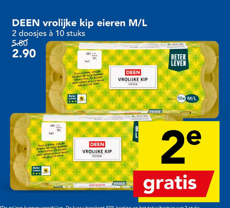 Deen Huismerk   scharreleieren folder aanbieding bij  Deen - details